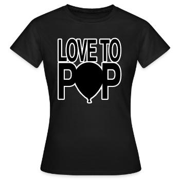 Ballon - T-shirt Femme - noir - Devant - AI Model Female 172 dark (172cm)
