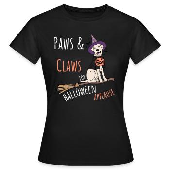 HALLOWEEN - Pattes et griffes pour les applaudissements - T-shirt Femme - noir - Devant - AI Model Female 172 dark (172cm)