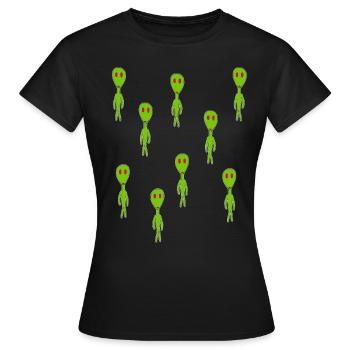 étrangers - T-shirt Femme - noir - Devant - AI Model Female 172 dark (172cm)