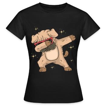 Dubbing Dog - Women's T-Shirt - black - Front - AI Model Female 172 dark (172cm)