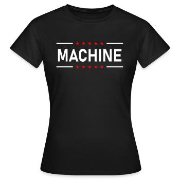 MACHINE - Women's T-Shirt - black - Front - AI Model Female 172 dark (172cm)