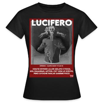 Lucifer - T-shirt Femme - noir - Devant - AI Model Female 172 dark (172cm)