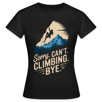 Escalade Escalade libre Escalade de rocher pour femmes - T-shirt Femme - noir - Devant - AI Model Female 172 dark (172cm)