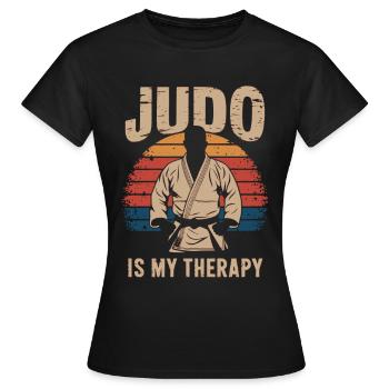 Judo vintage - Women's T-Shirt - black - Front - AI Model Female 172 dark (172cm)