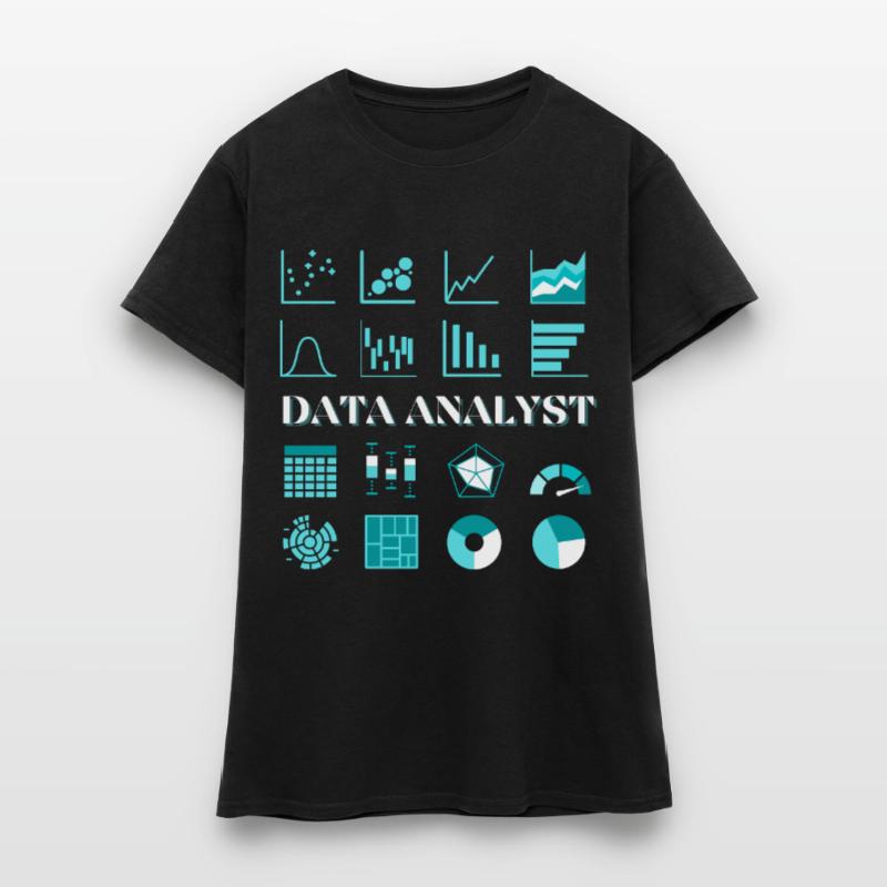 Data Analyst Dashboard Power BI Developer SQL AI Women's T-Shirt