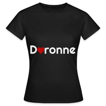 La Daronne, la Mère, hymne à la mère. - T-shirt Femme - noir - Devant - AI Model Female 172 dark (172cm)