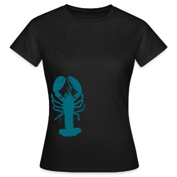 LOBS-LOVE - Hummer-Liebe - Frauen T-Shirt - Schwarz - Vorne - AI Model Female 172 dark (172cm)