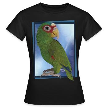 Weißstirnpapagei - Frauen T-Shirt - Schwarz - Vorne - AI Model Female 172 dark (172cm)