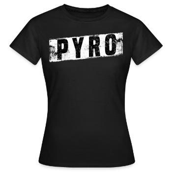 logo pyro - T-shirt Femme - noir - Devant - AI Model Female 172 dark (172cm)