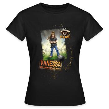 Die Wilden Kerle Vanessa - Frauen T-Shirt - Schwarz - Vorne - AI Model Female 172 dark (172cm)