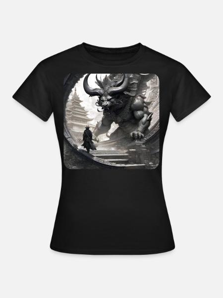 Dämon Monster Ungeheuer - Frauen T-Shirt - Schwarz
