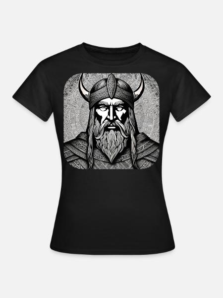 Stolzer Wikinger Krieger Germane - Frauen T-Shirt - Schwarz