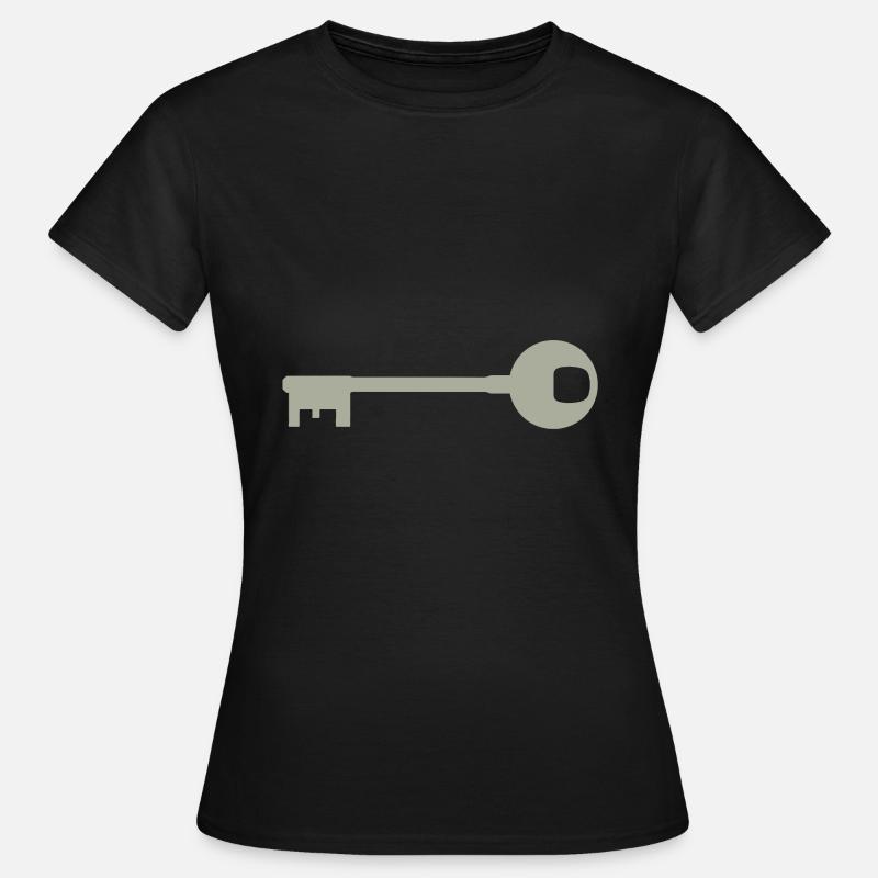 Schlüssel - Frauen T-Shirt - Schwarz