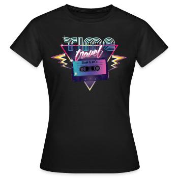 Zeitreise Band - Frauen T-Shirt - Schwarz - Vorne - AI Model Female 172 dark (172cm)