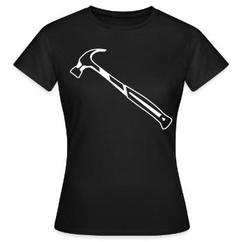 marteau - T-shirt Femme - noir - Devant - AI Model Female 172 dark (172cm)
