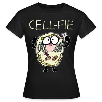 Zelle Biologie - Frauen T-Shirt - Schwarz - Vorne - AI Model Female 172 dark (172cm)