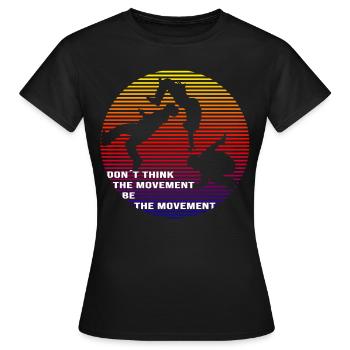 Parkour Backflip - Frauen T-Shirt - Schwarz - Vorne - AI Model Female 172 dark (172cm)