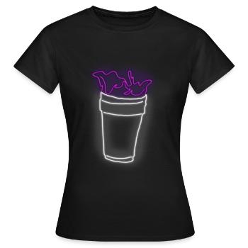 Tasse maigre - T-shirt Femme - noir - Devant - AI Model Female 172 dark (172cm)