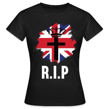 RIP Queen - T-shirt Femme - noir - Devant - AI Model Female 172 dark (172cm)