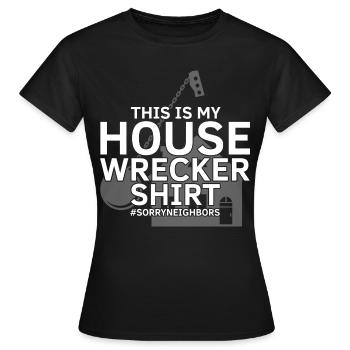 Hausabriss und Renovierungs Design - Frauen T-Shirt - Schwarz - Vorne - AI Model Female 172 dark (172cm)