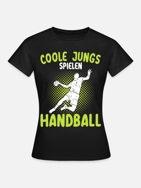 Handball Geschenk für Handballer Handballspieler - Frauen T-Shirt - Schwarz