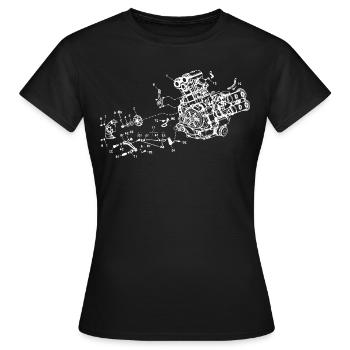 Car Mechanic Car Mechatronics Engineer Car Mechanic - Women's T-Shirt - black - Front - AI Model Female 172 dark (172cm)