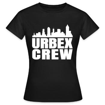 Urbex Crew Cityscape - Frauen T-Shirt - Schwarz - Vorne - AI Model Female 172 dark (172cm)