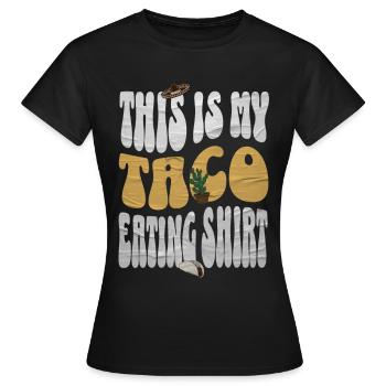 Taco - Frauen T-Shirt - Schwarz - Vorne - AI Model Female 172 dark (172cm)
