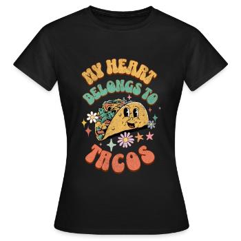 Taco - Frauen T-Shirt - Schwarz - Vorne - AI Model Female 172 dark (172cm)