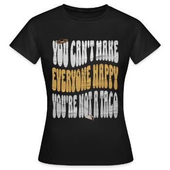Taco - Frauen T-Shirt - Schwarz - Vorne - AI Model Female 172 dark (172cm)