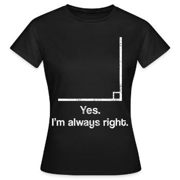 Cours de mathématiques avancé - T-shirt Femme - noir - Devant - AI Model Female 172 dark (172cm)
