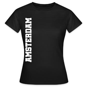 Amsterdam Amsterdam Amsterdam - Frauen T-Shirt - Schwarz - Vorne - AI Model Female 172 dark (172cm)