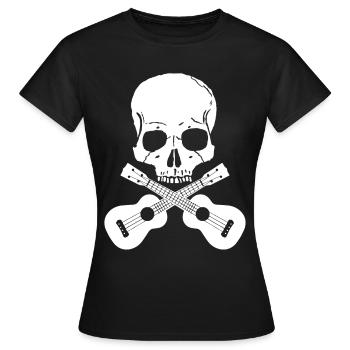 Ukulele ukulele - Women's T-Shirt - black - Front - AI Model Female 172 dark (172cm)