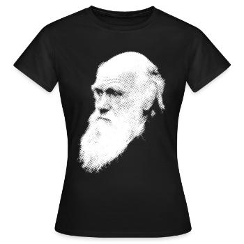 Darwin - Frauen T-Shirt - Schwarz - Vorne - AI Model Female 172 dark (172cm)