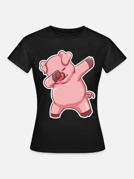 Dabbing Pic - Frauen T-Shirt - Schwarz