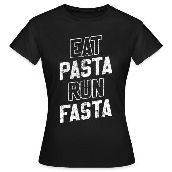 Pâtes Pâtes Italienne - T-shirt Femme - noir - Devant - AI Model Female 172 dark (172cm)
