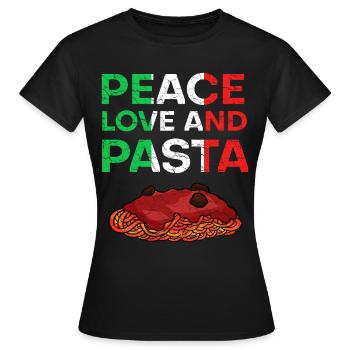 Pâtes - T-shirt Femme - noir - Devant - AI Model Female 172 dark (172cm)