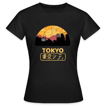 Tokio Japan - Frauen T-Shirt - Schwarz - Vorne - AI Model Female 172 dark (172cm)
