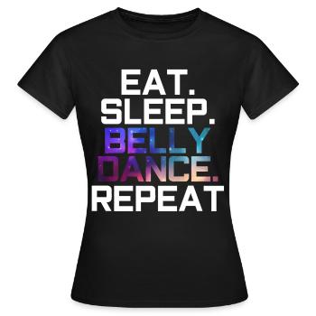 danse du ventre - T-shirt Femme - noir - Devant - AI Model Female 172 dark (172cm)