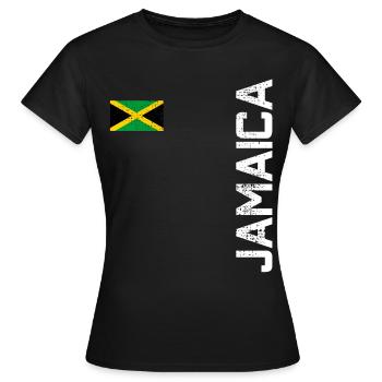 Jamaica - Frauen T-Shirt - Schwarz - Vorne - AI Model Female 172 dark (172cm)