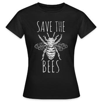 Bees Rescue Extinction Beekeepers honey - Women's T-Shirt - black - Front - AI Model Female 172 dark (172cm)