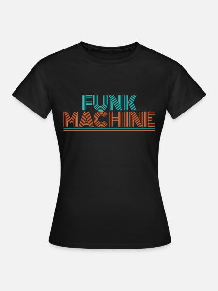 Funk Disco 70er DJ - T-shirt dam - svart