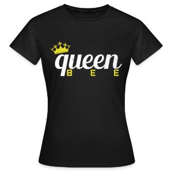 Bienen Koenigin Imkerin Frau - Frauen T-Shirt - Schwarz - Vorne - AI Model Female 172 dark (172cm)