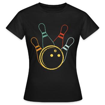Bowling Bowling - T-shirt Femme - noir - Devant - AI Model Female 172 dark (172cm)