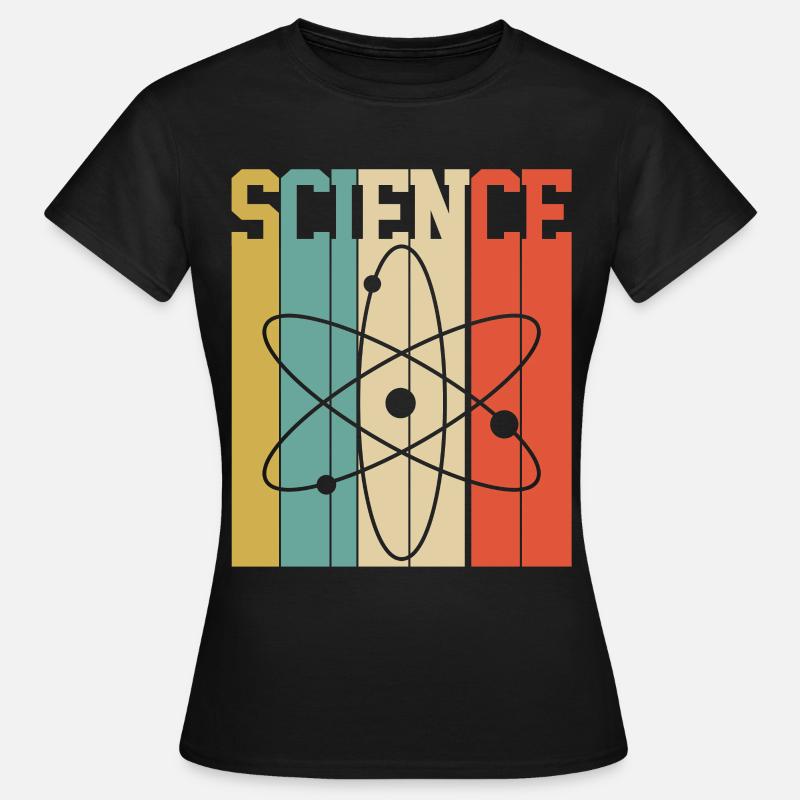 SCIENCE ATOM ELEMENT - T-shirt Femme - noir