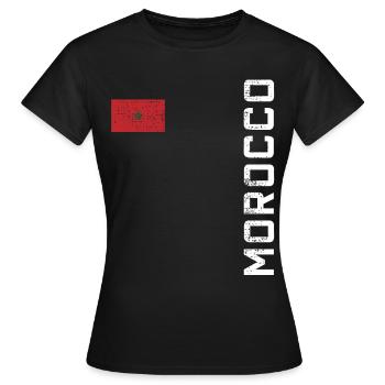 Marokko Marokko - Frauen T-Shirt - Schwarz - Vorne - AI Model Female 172 dark (172cm)