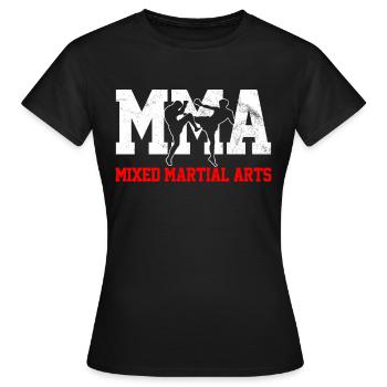 MMA - T-shirt Femme - noir - Devant - AI Model Female 172 dark (172cm)