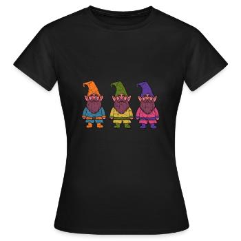 nains - T-shirt Femme - noir - Devant - AI Model Female 172 dark (172cm)