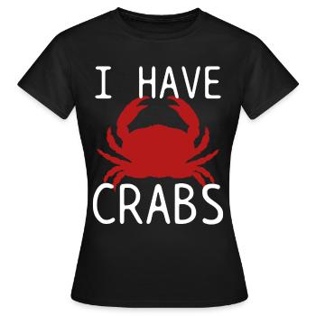 Krabbe Aquarium Krabben - Frauen T-Shirt - Schwarz - Vorne - AI Model Female 172 dark (172cm)