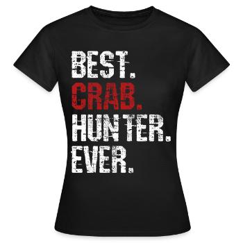 Krabben Jaeger - Frauen T-Shirt - Schwarz - Vorne - AI Model Female 172 dark (172cm)